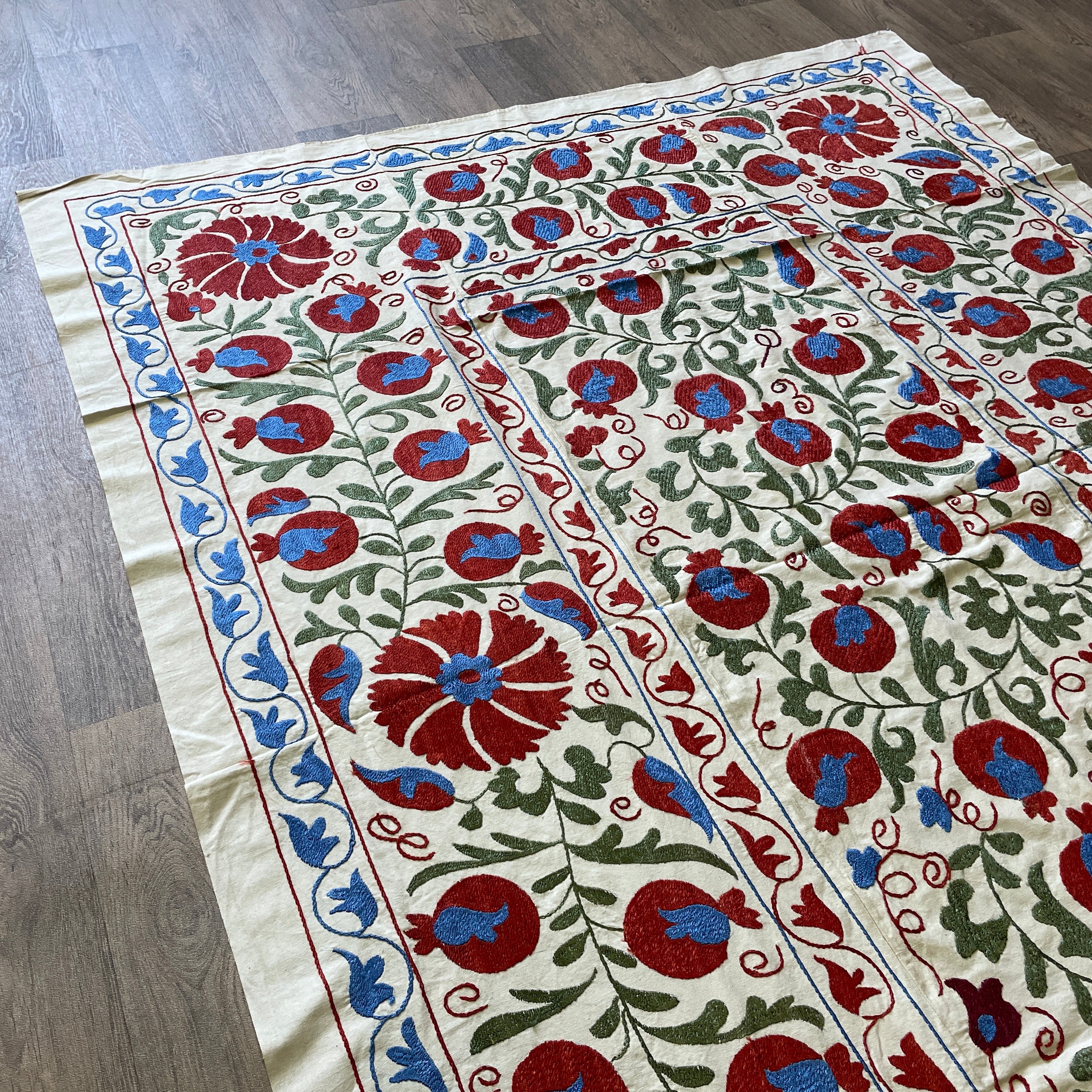 Uzbek Suzani Bed Throw