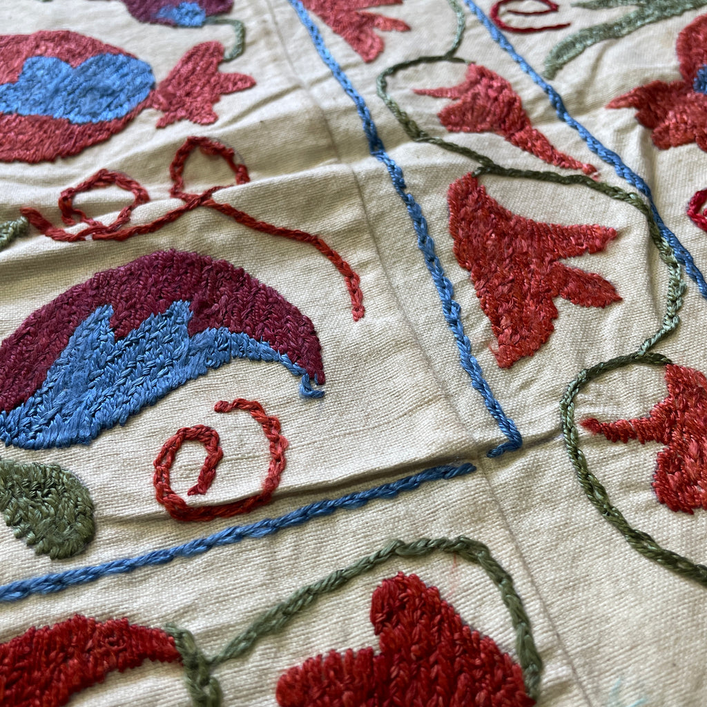 Uzbek Suzani Bed Throw