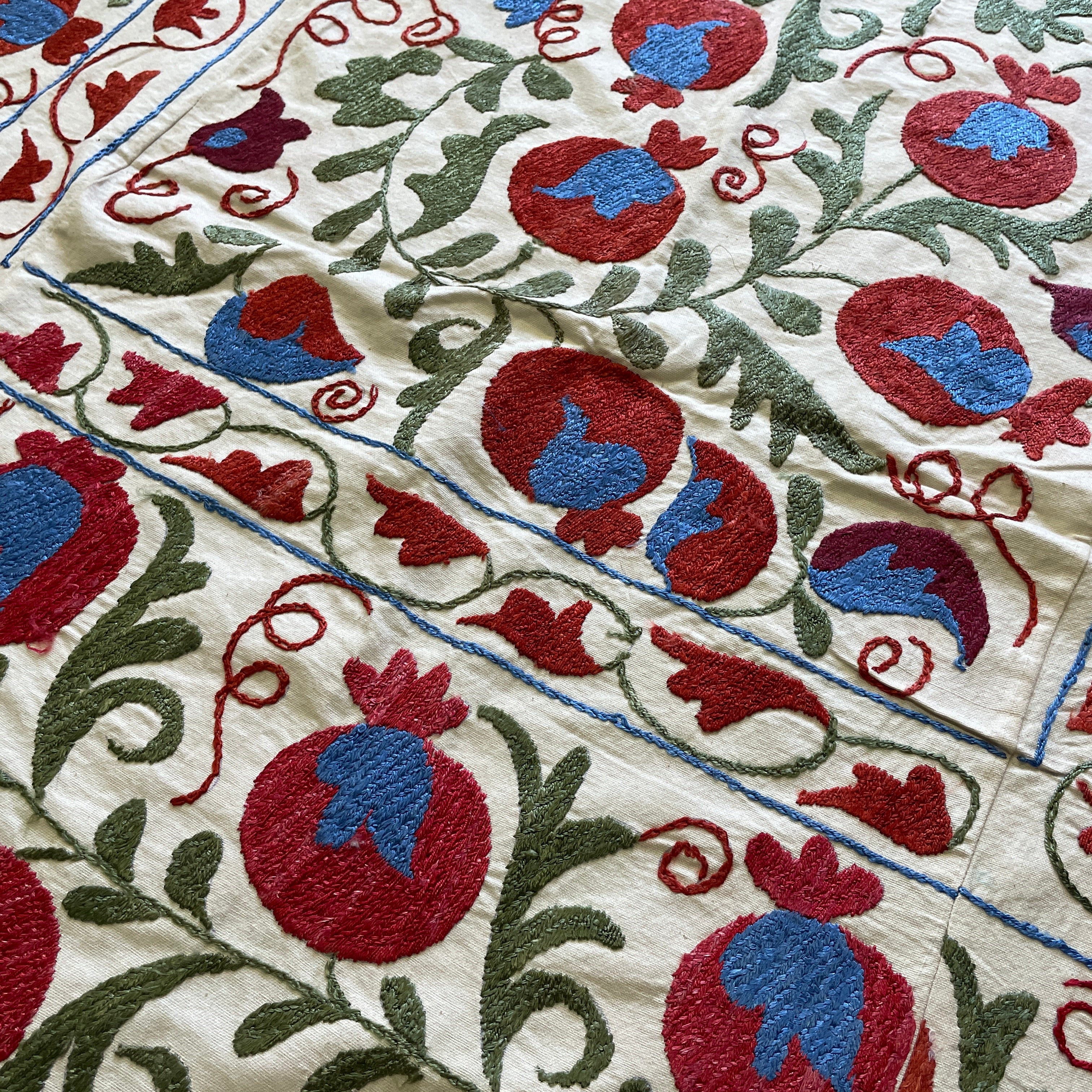 Uzbek Suzani Bed Throw