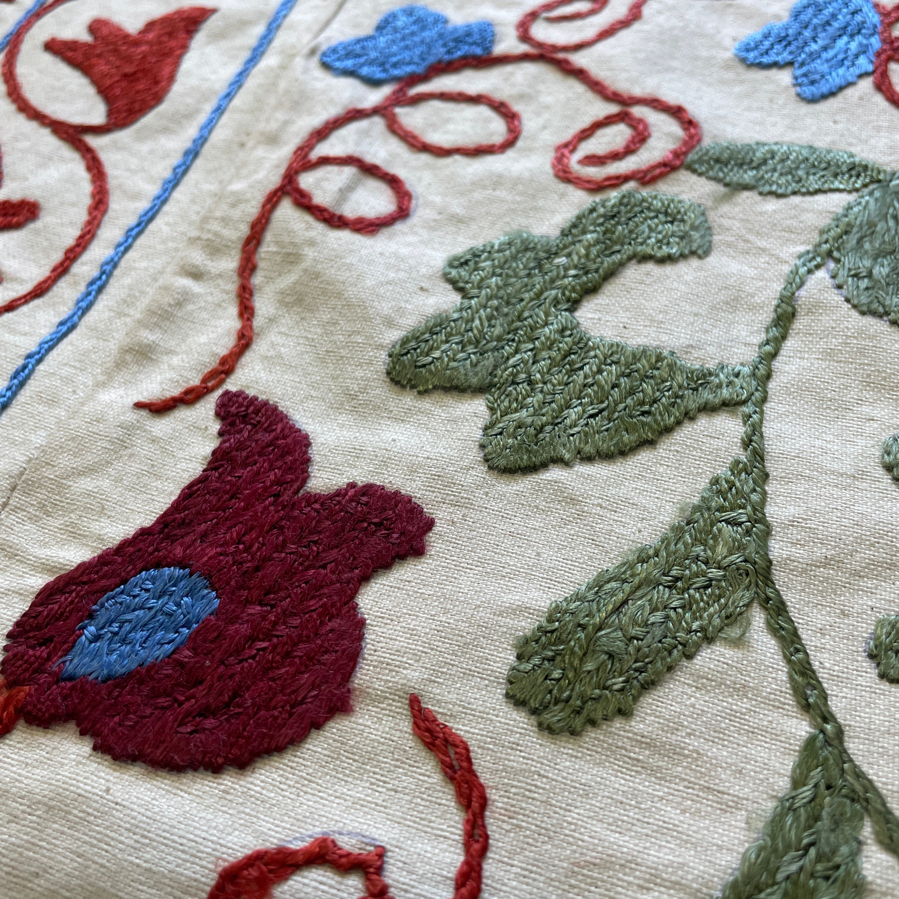 Uzbek Suzani Bed Throw