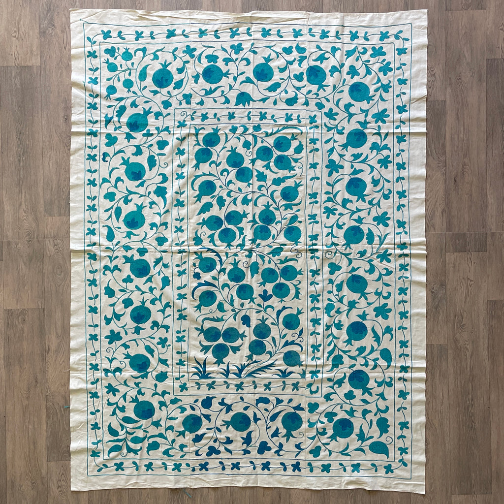 Uzbek Suzani Bed Throw