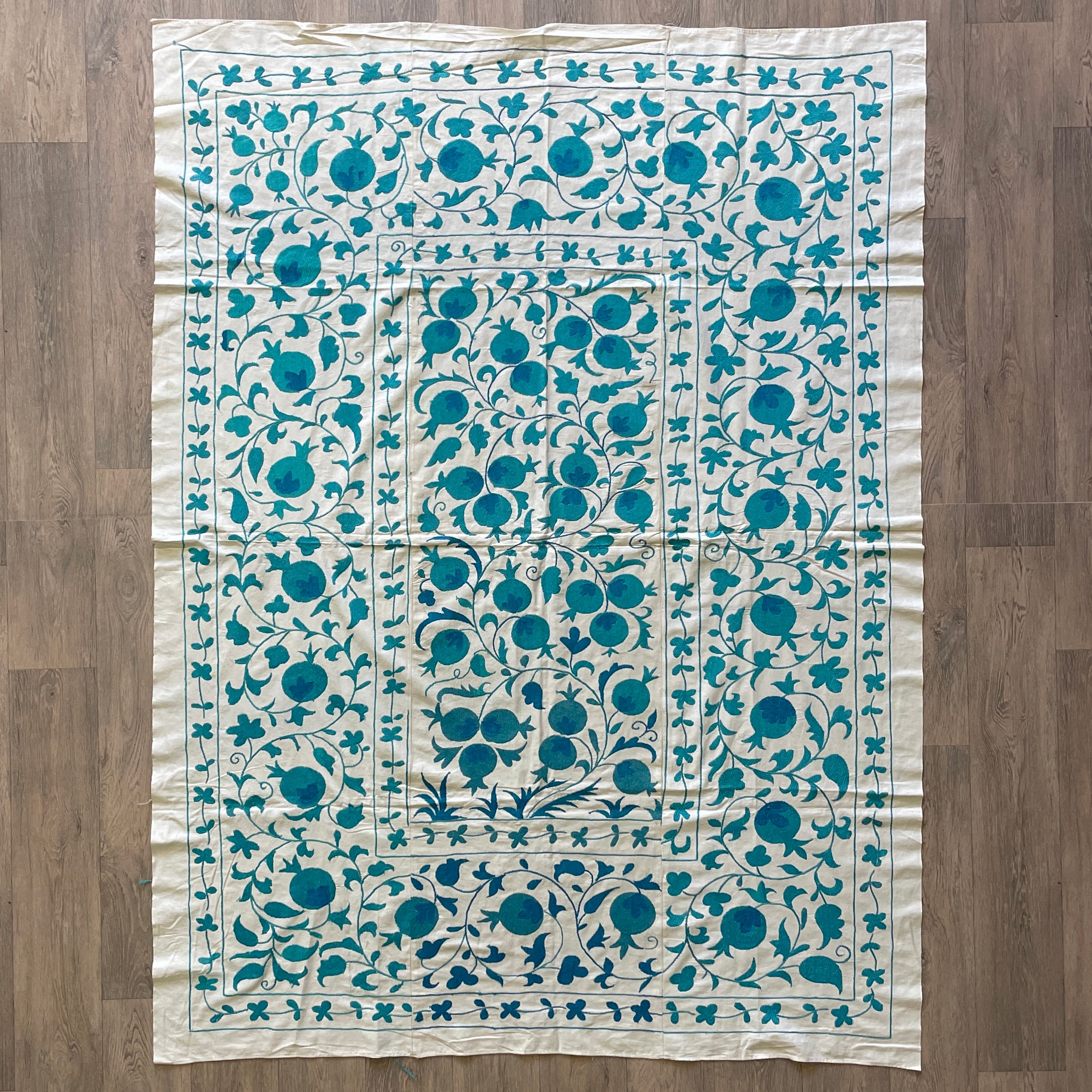 Uzbek Suzani Bed Throw