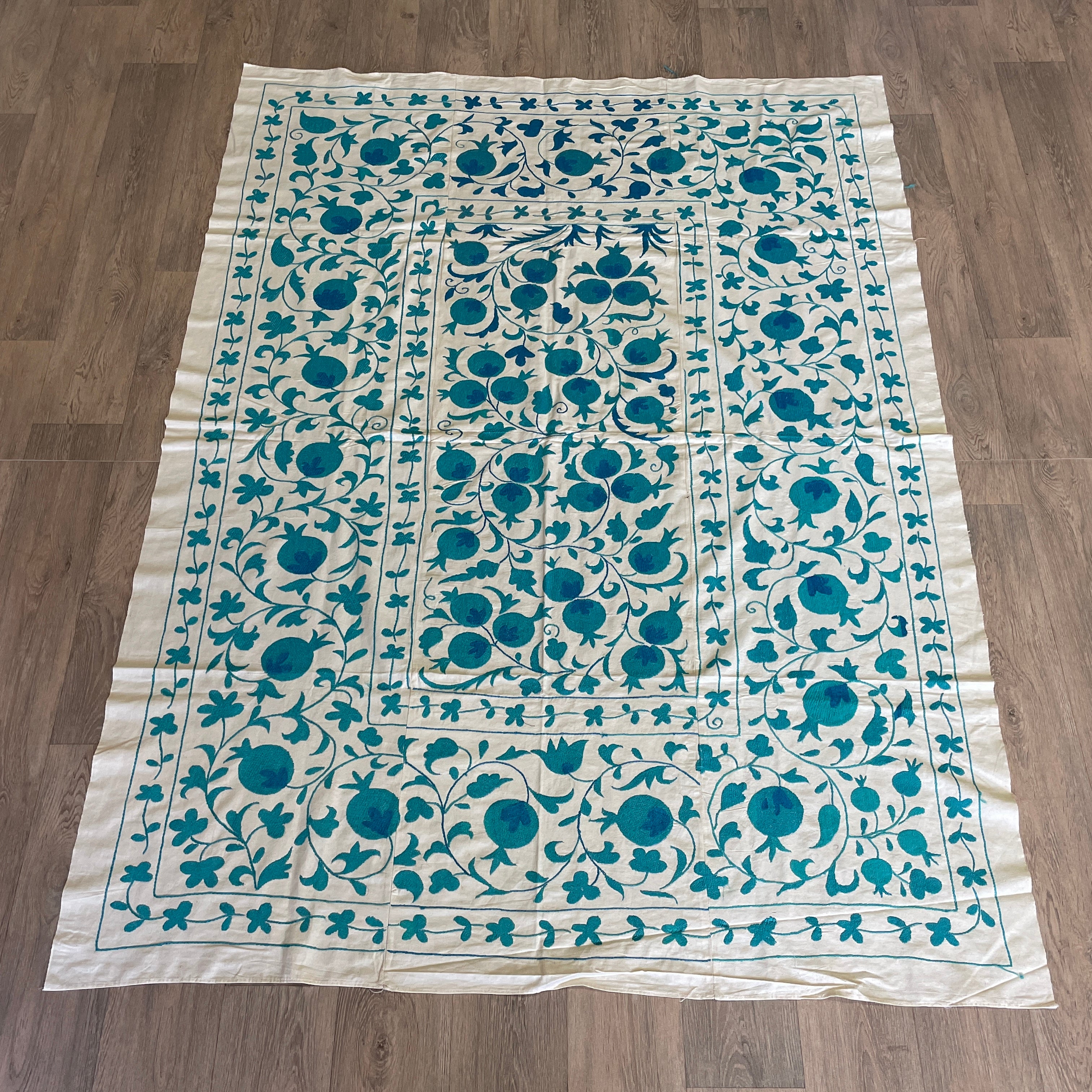 Uzbek Suzani Bed Throw