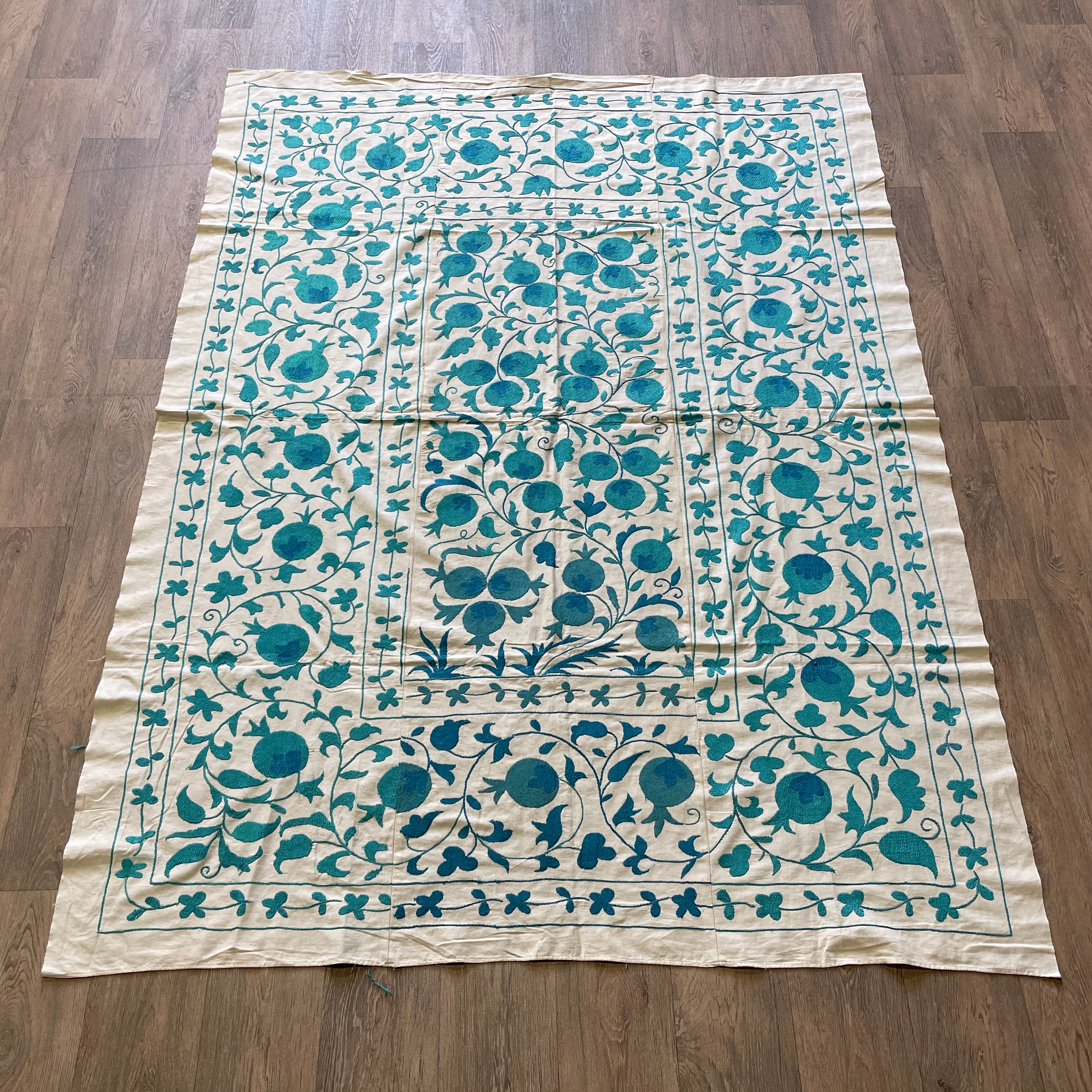 Uzbek Suzani Bed Throw