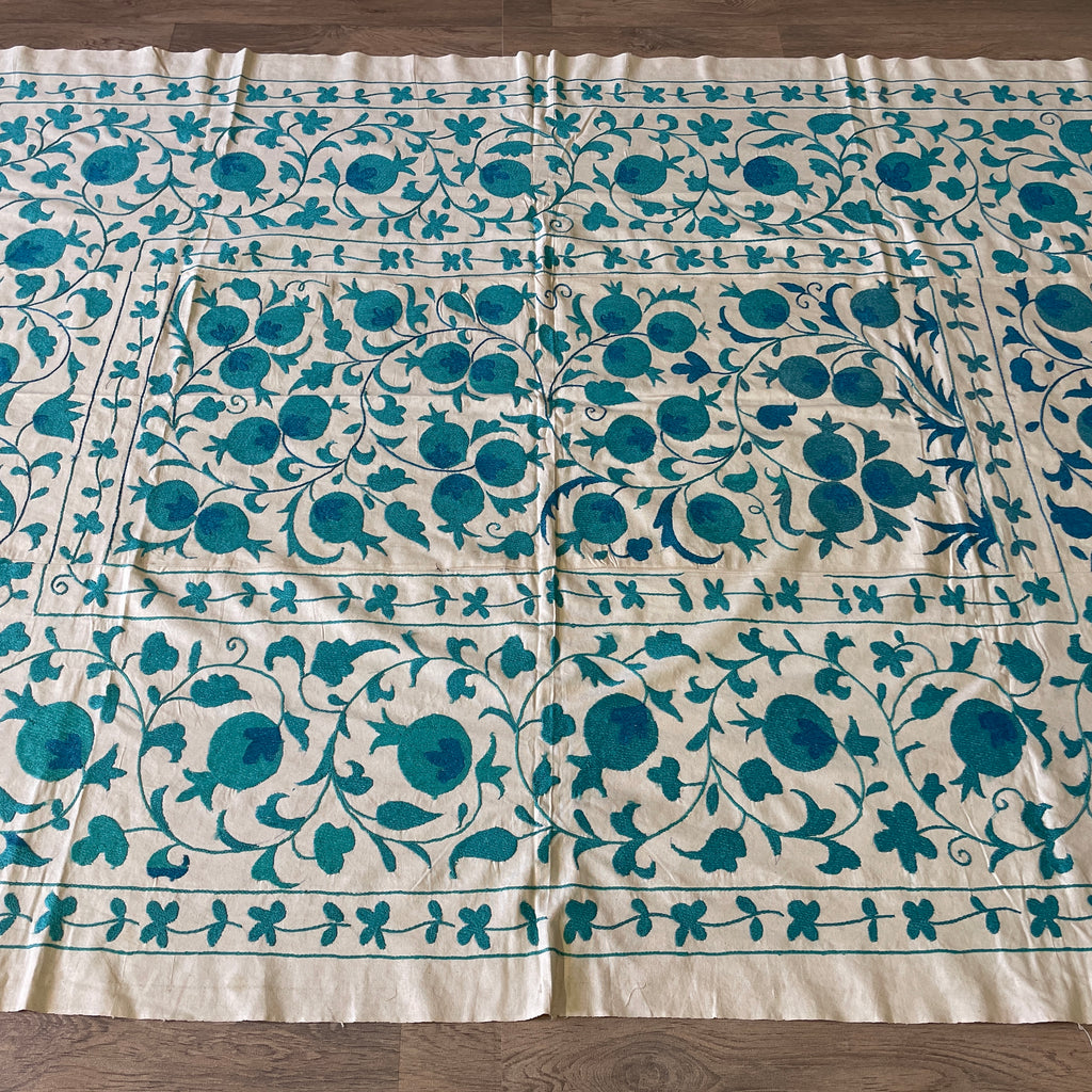 Uzbek Suzani Bed Throw