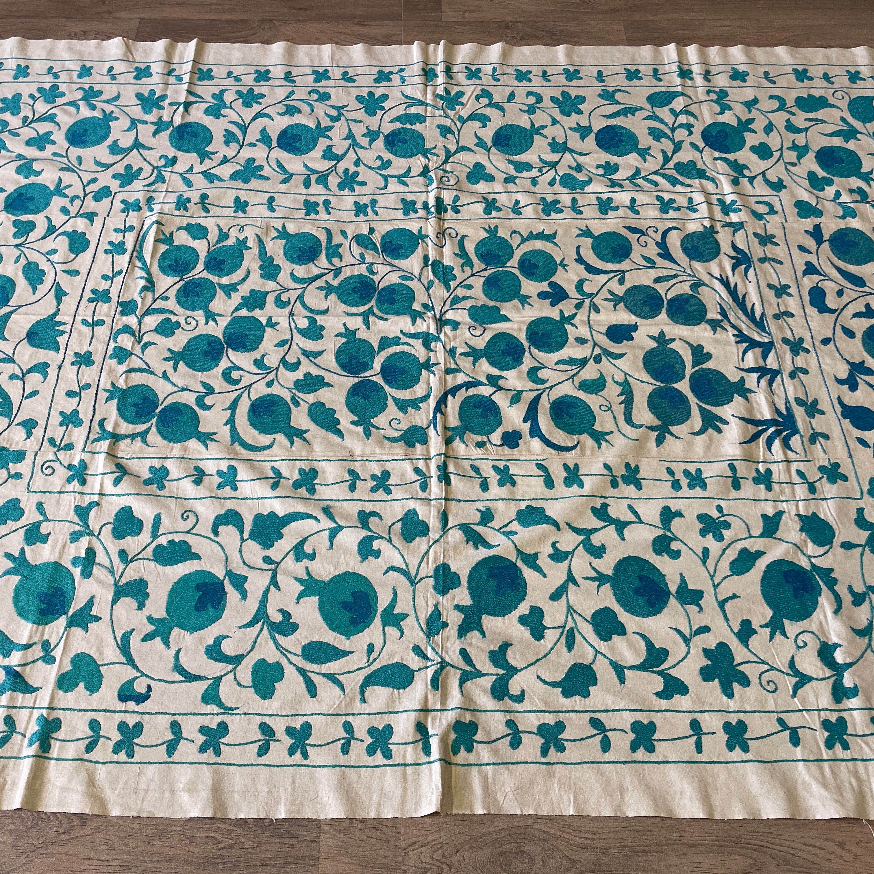 Uzbek Suzani Bed Throw