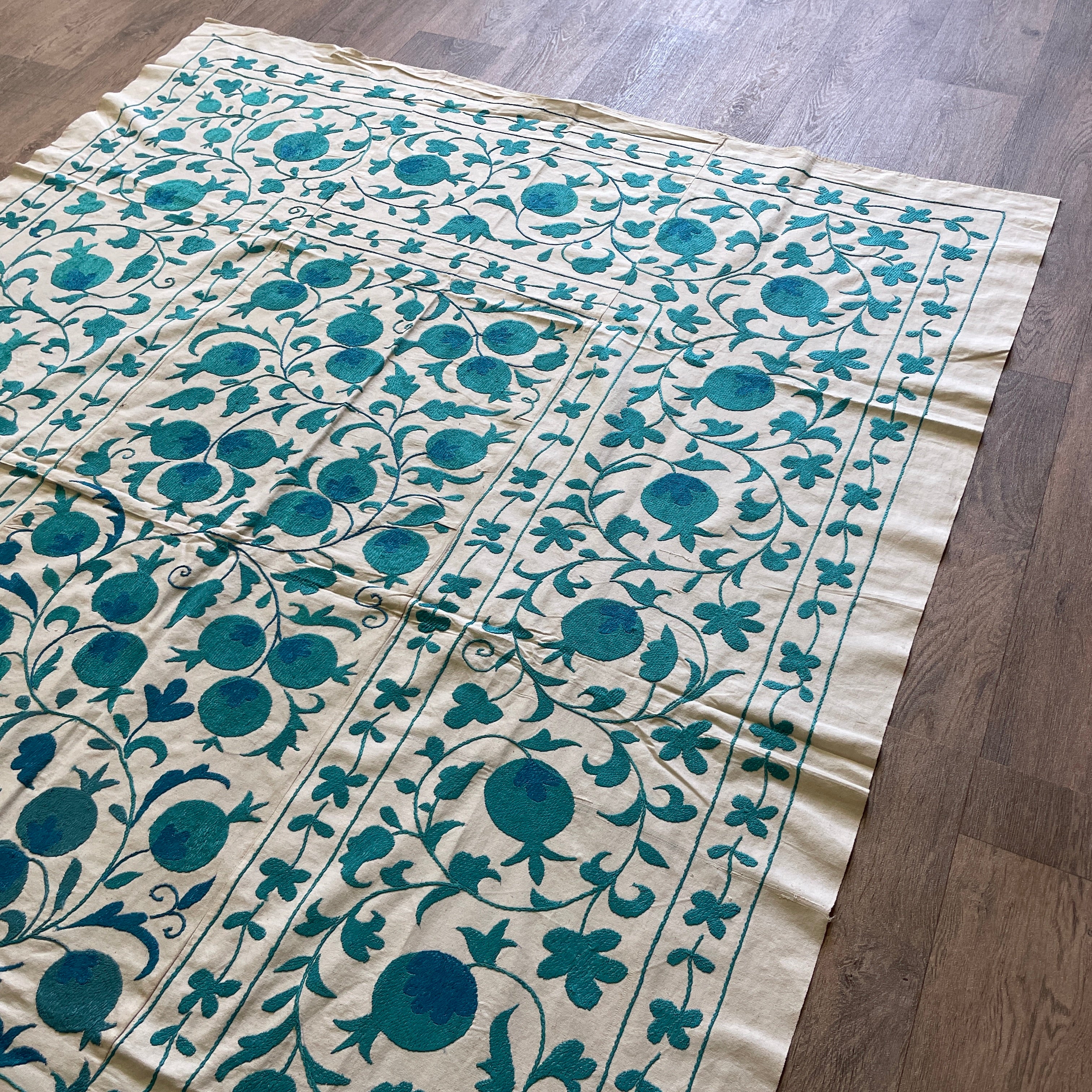 Uzbek Suzani Bed Throw