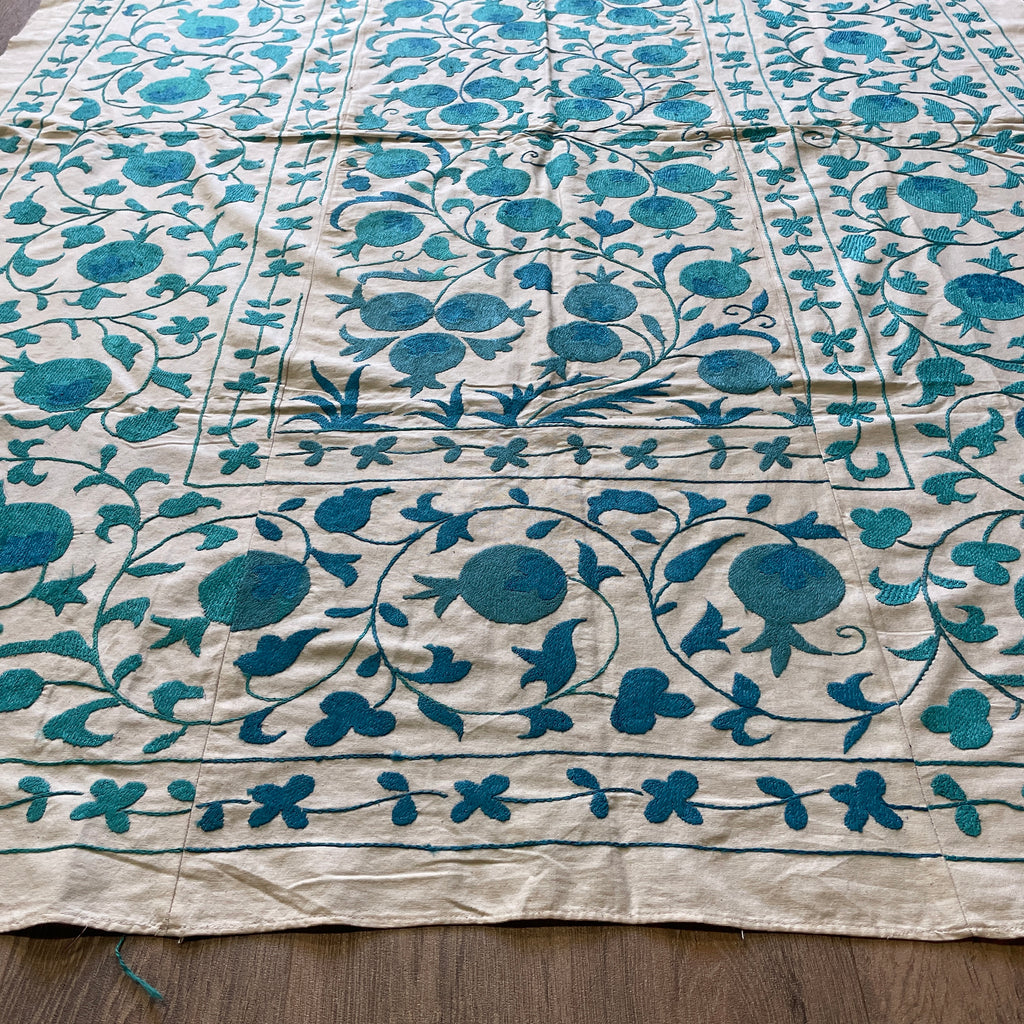 Uzbek Suzani Bed Throw