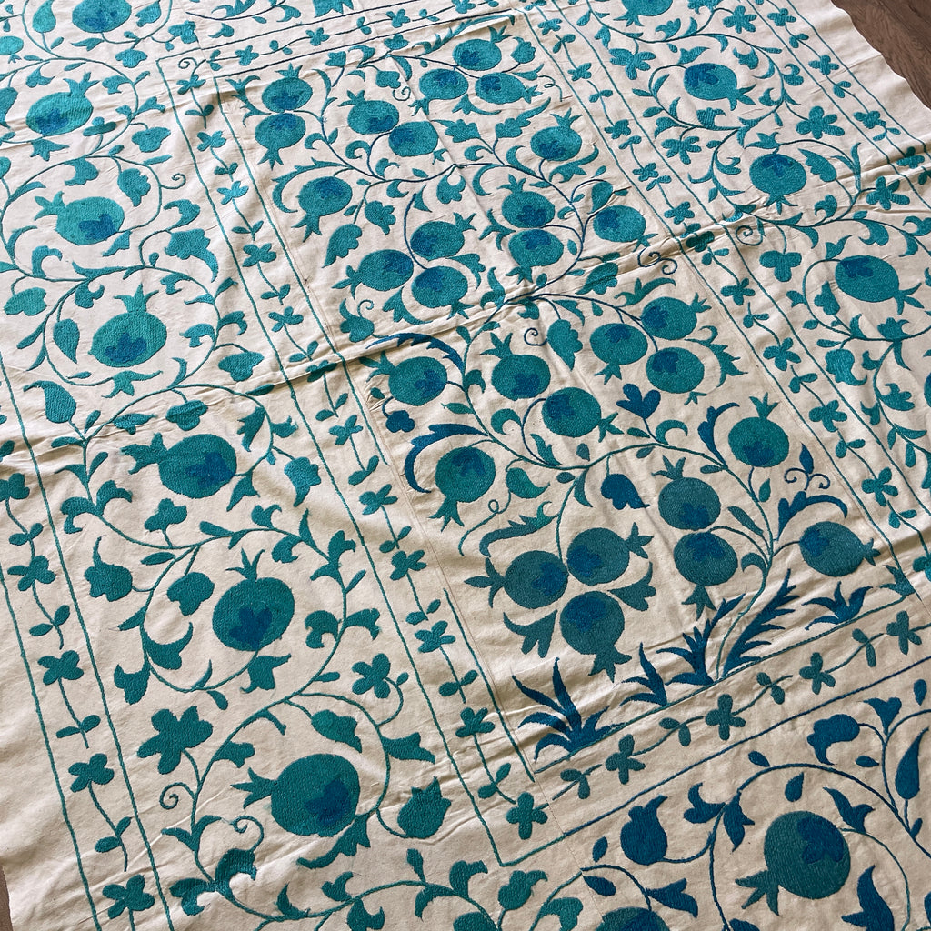 Uzbek Suzani Bed Throw