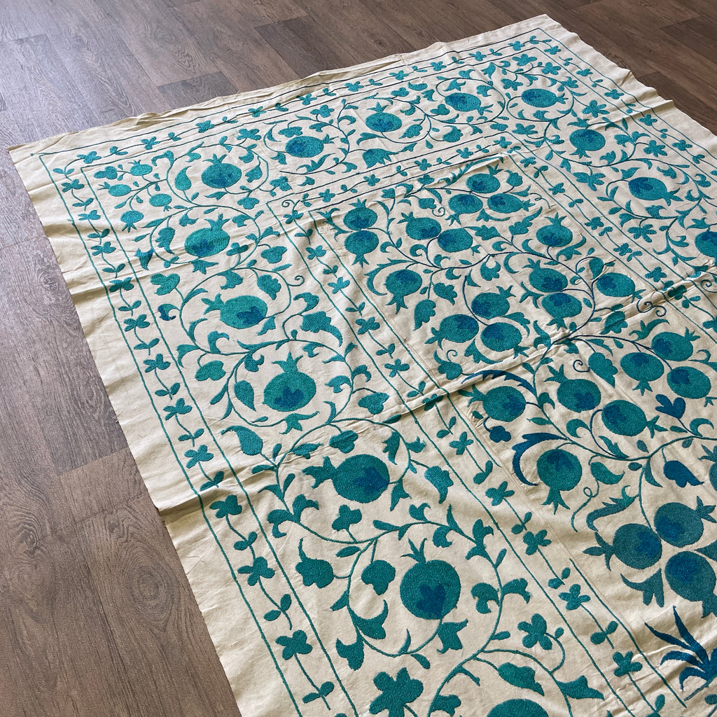 Uzbek Suzani Bed Throw