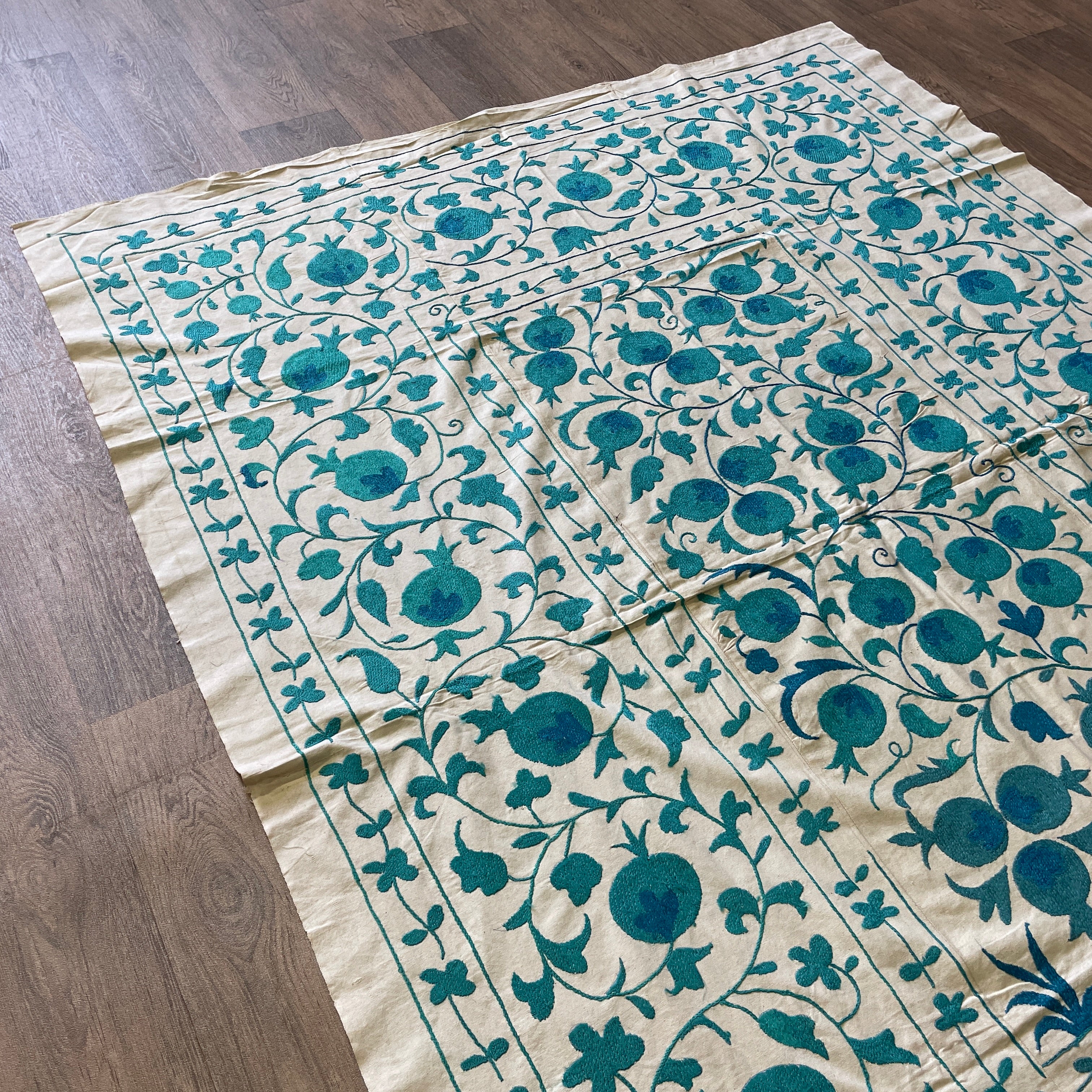 Uzbek Suzani Bed Throw