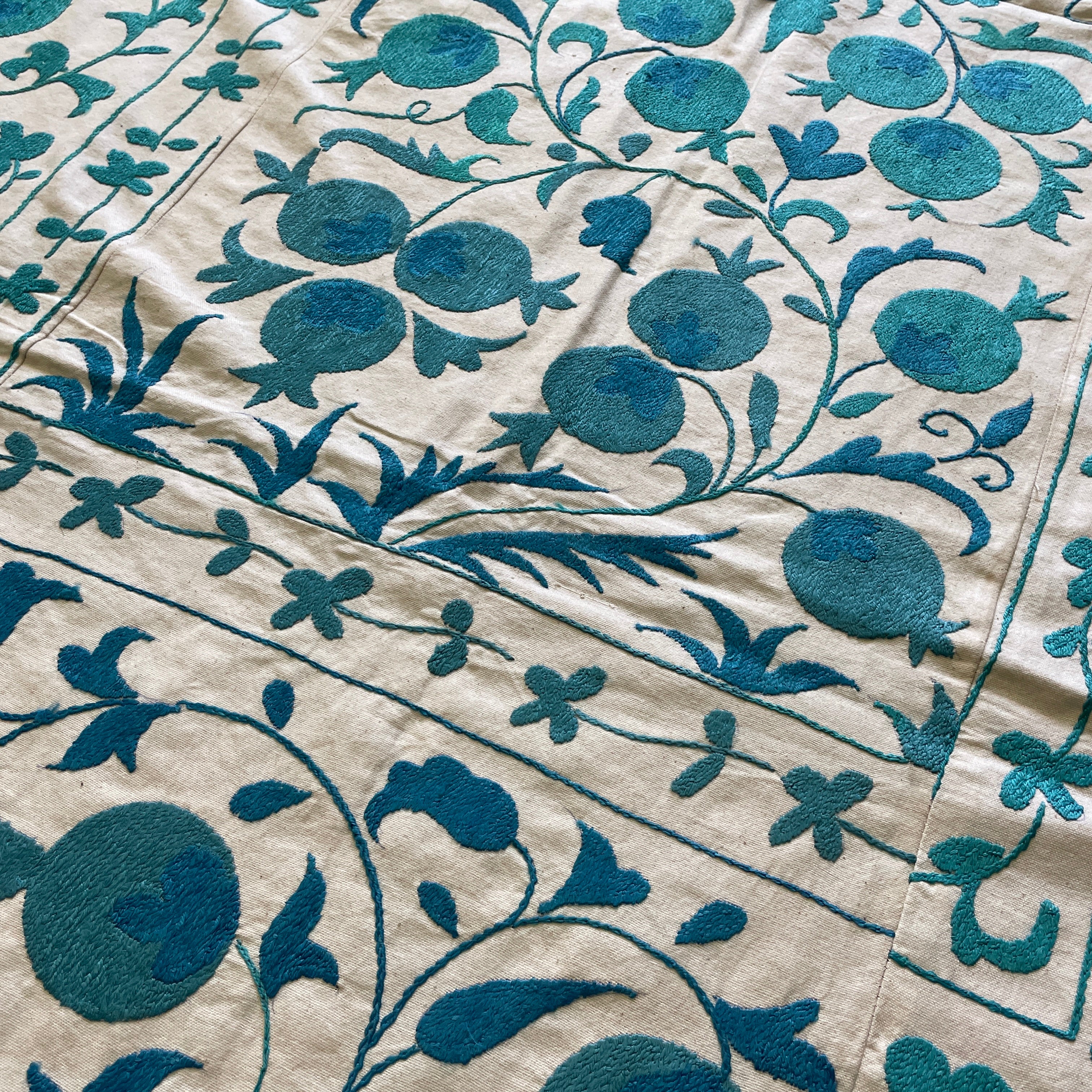 Uzbek Suzani Bed Throw