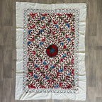 Afghan 'Sheberghan' Suzani Bed Throw