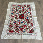 Afghan 'Sheberghan' Suzani Bed Throw