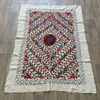 Afghan 'Sheberghan' Suzani Bed Throw