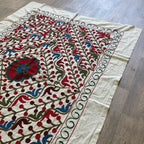 Afghan 'Sheberghan' Suzani Bed Throw
