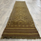 252 x 58 cm | Afghan Mushwani Runner - Khorasan Rugs