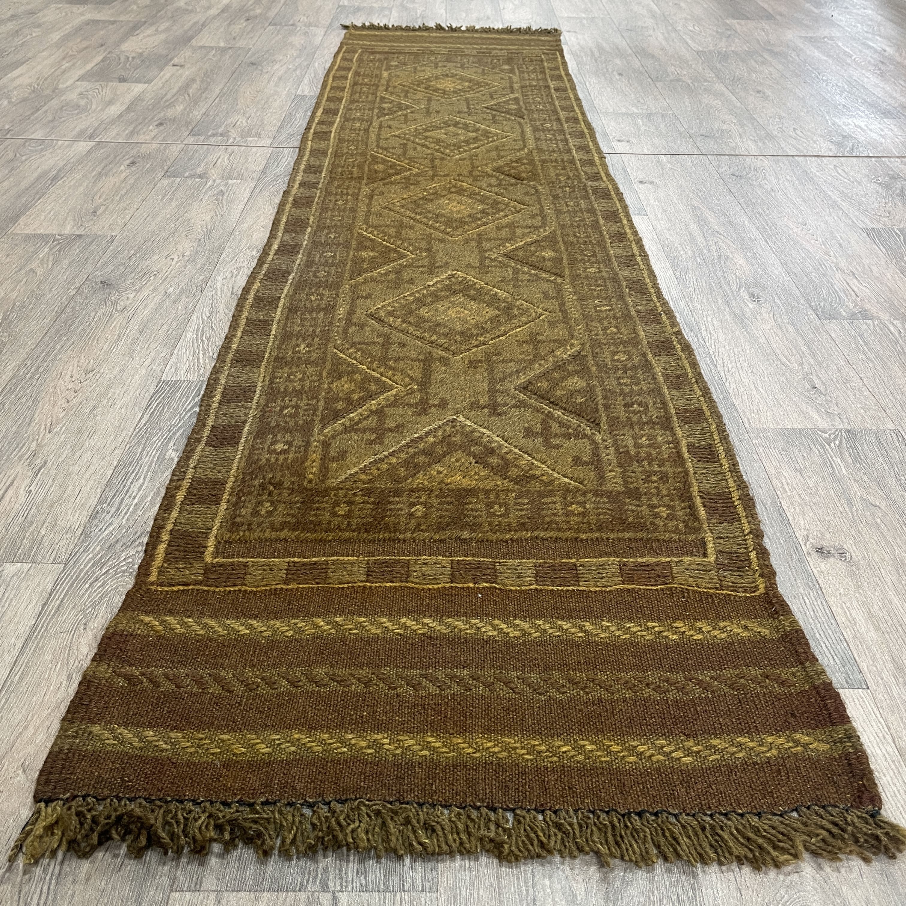 252 x 58 cm | Afghan Mushwani Runner - Khorasan Rugs
