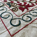 Afghan 'Sheberghan' Suzani Bed Throw