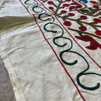 Afghan 'Sheberghan' Suzani Bed Throw