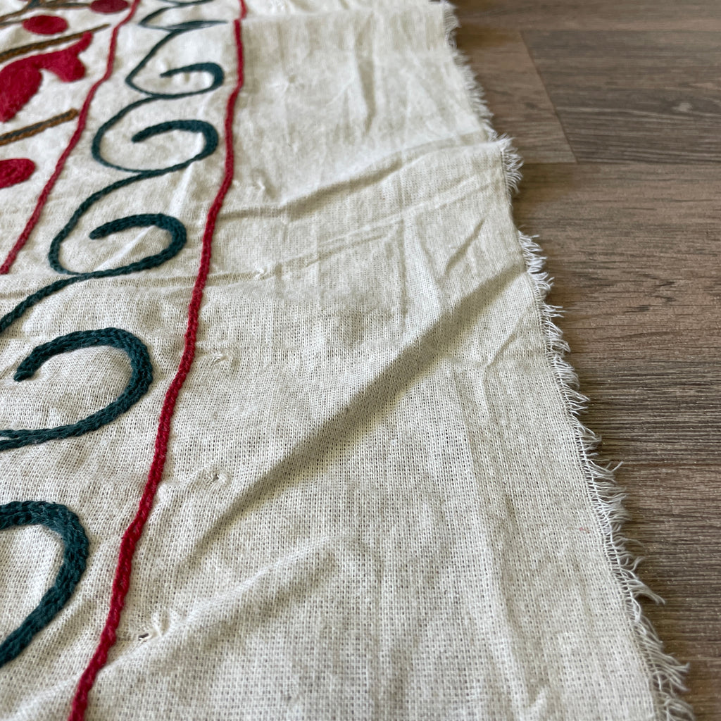 Afghan 'Sheberghan' Suzani Bed Throw