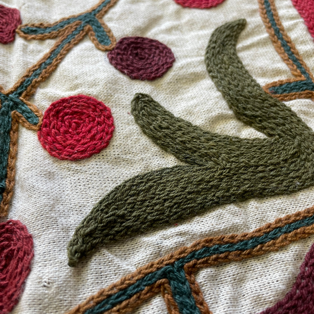Afghan 'Sheberghan' Suzani Bed Throw
