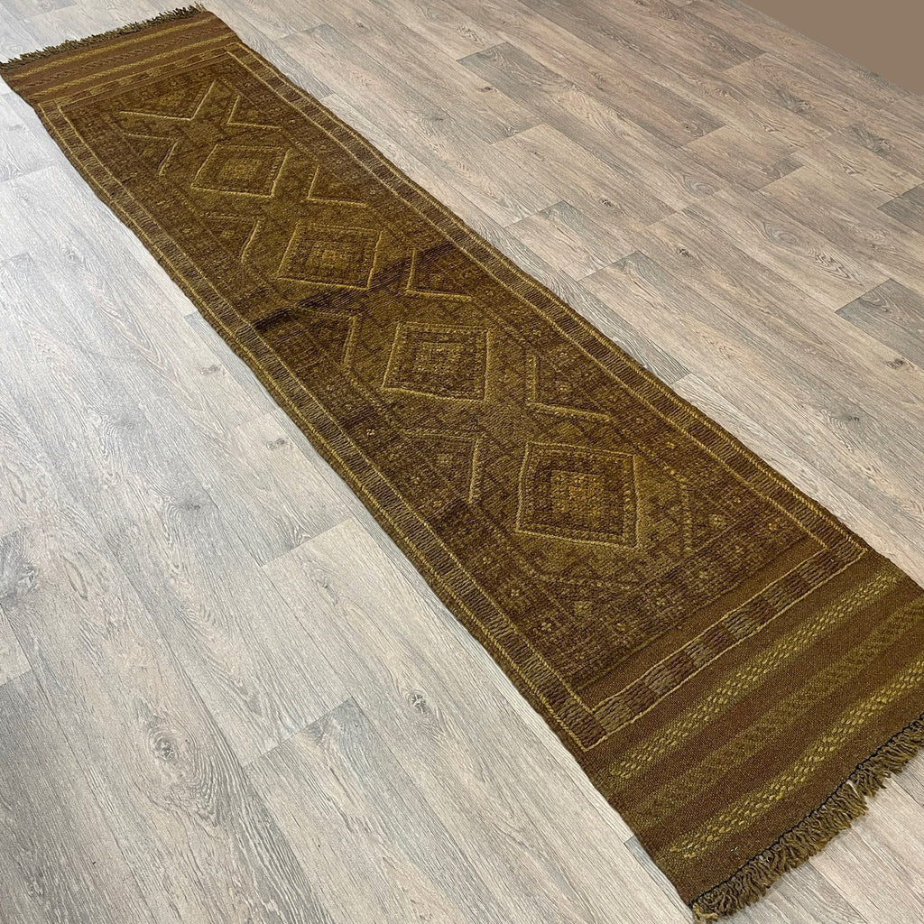 252 x 58 cm | Afghan Mushwani Runner - Khorasan Rugs