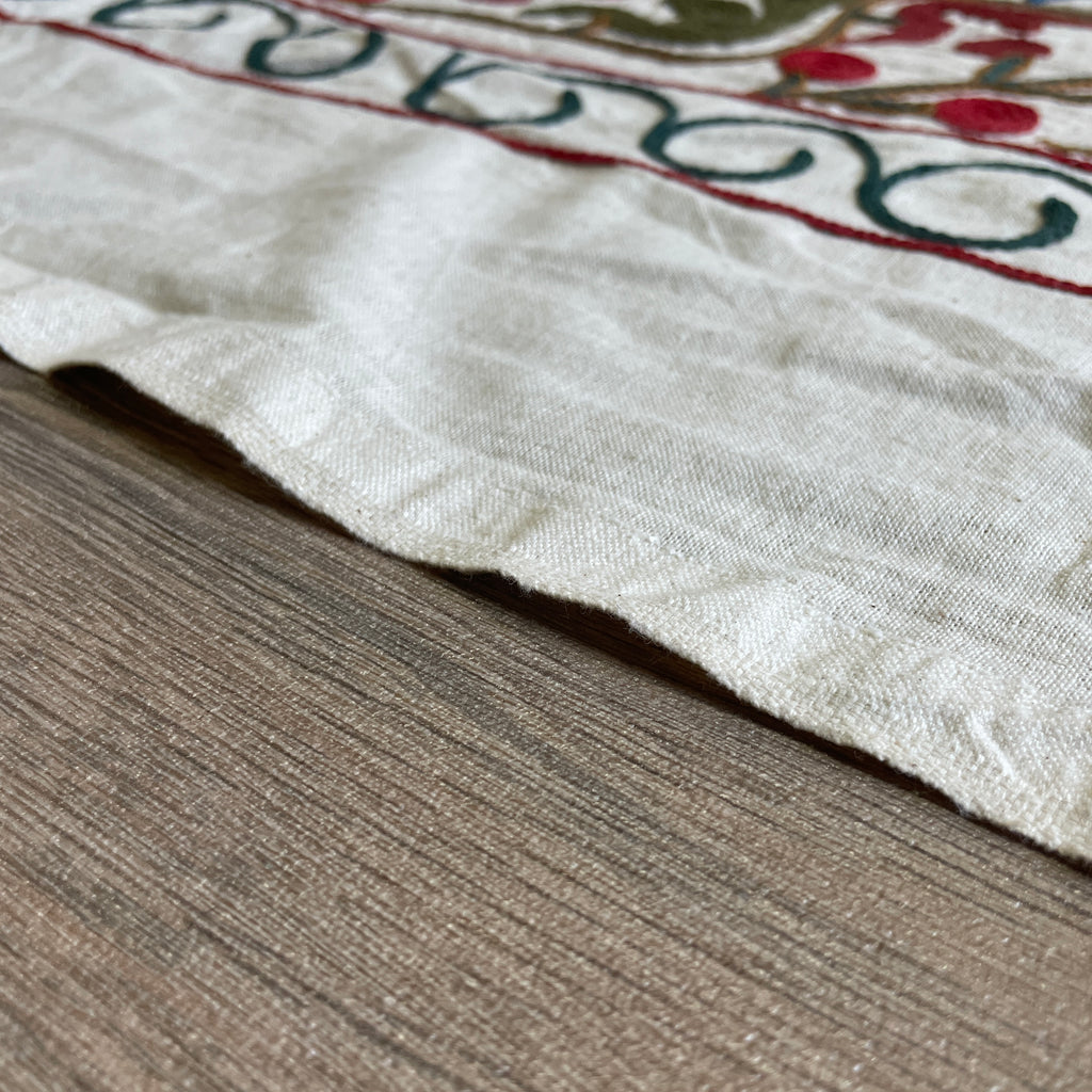 Afghan 'Sheberghan' Suzani Bed Throw