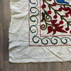 Afghan 'Sheberghan' Suzani Bed Throw