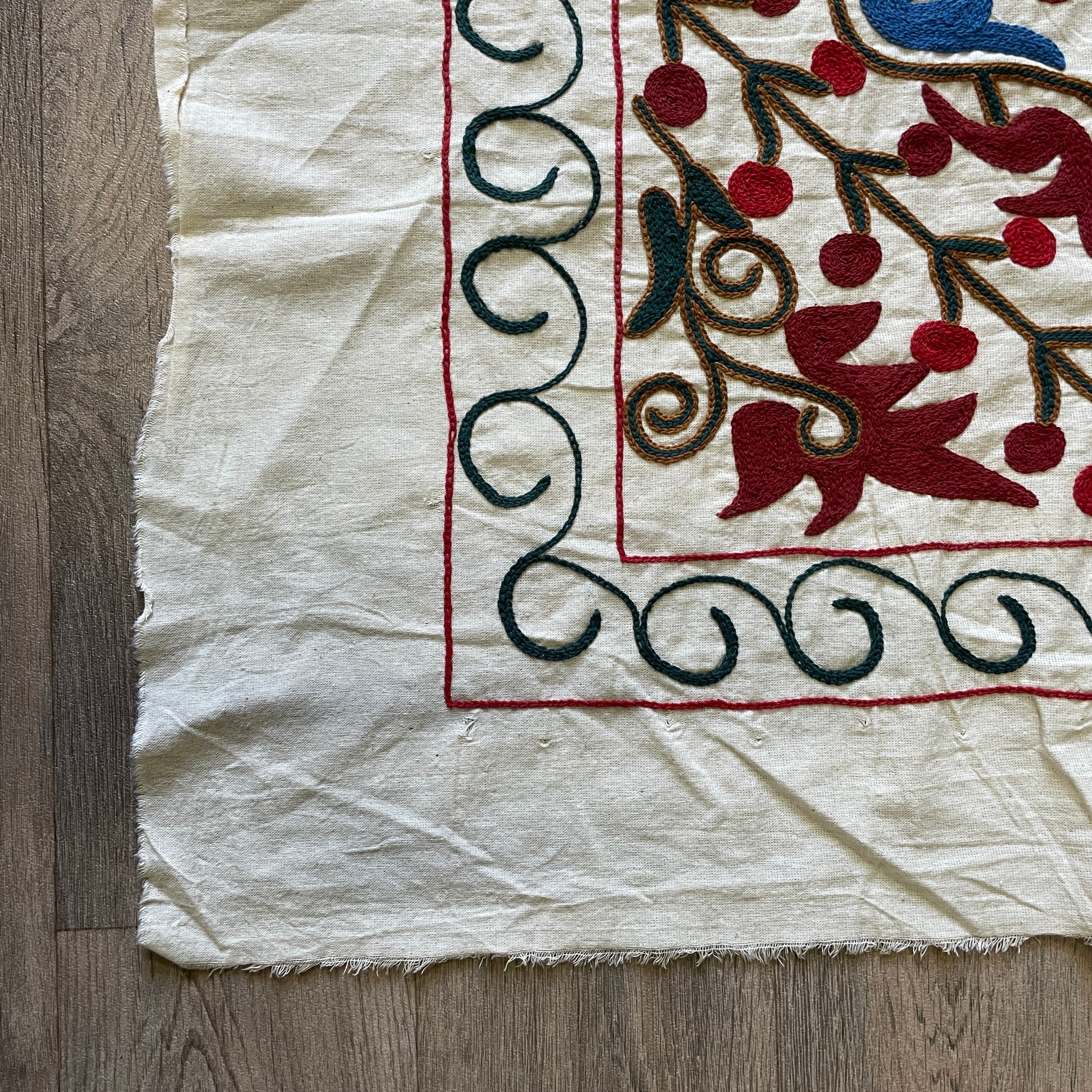 Afghan 'Sheberghan' Suzani Bed Throw