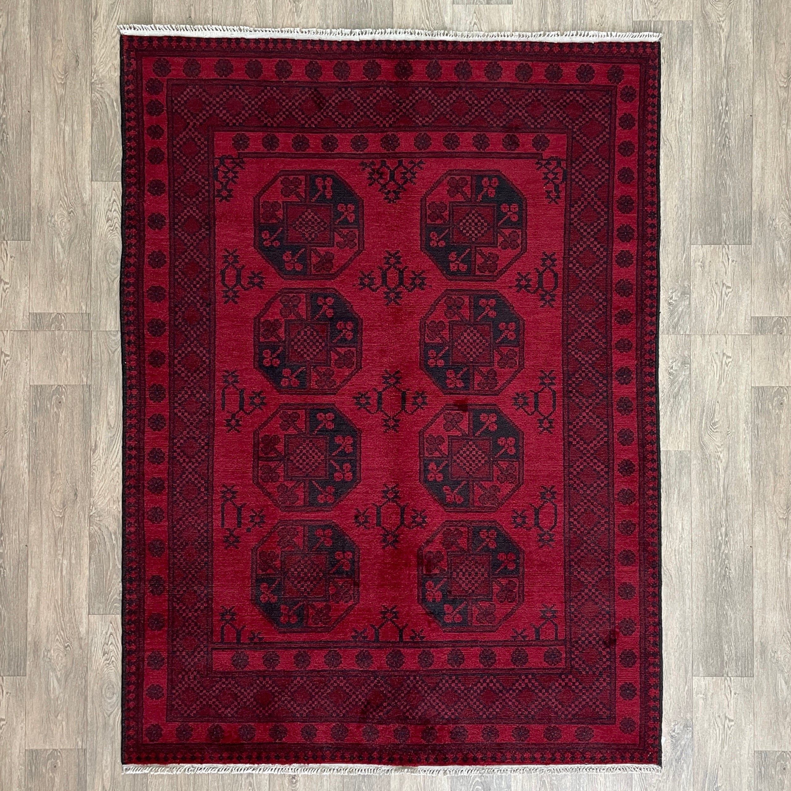 Afghan Aqcha Rug 'Elephant Feet'