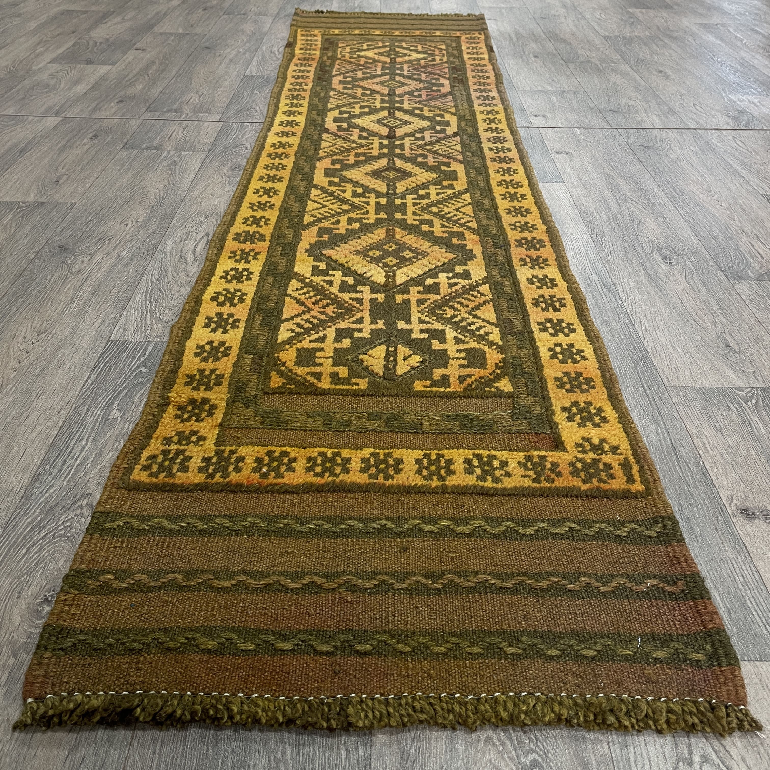 248 x 60 cm | Afghan Mushwani Runner - Khorasan Rugs