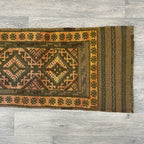248 x 60 cm | Afghan Mushwani Runner - Khorasan Rugs