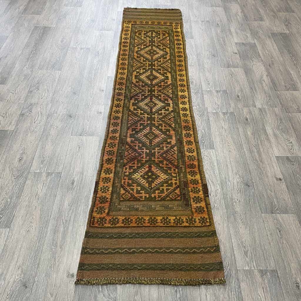 248 x 60 cm | Afghan Mushwani Runner - Khorasan Rugs