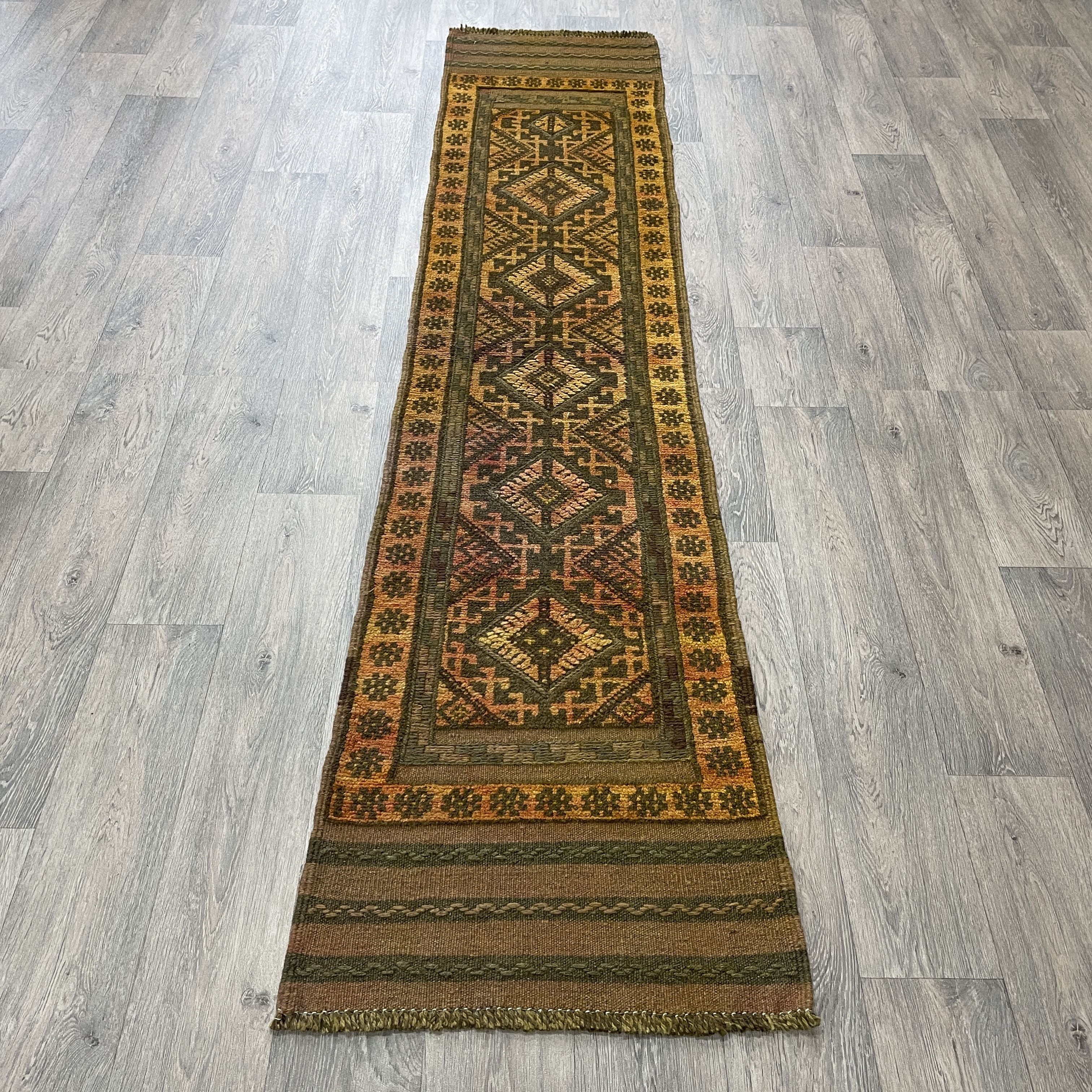 248 x 60 cm | Afghan Mushwani Runner - Khorasan Rugs