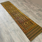 248 x 60 cm | Afghan Mushwani Runner - Khorasan Rugs