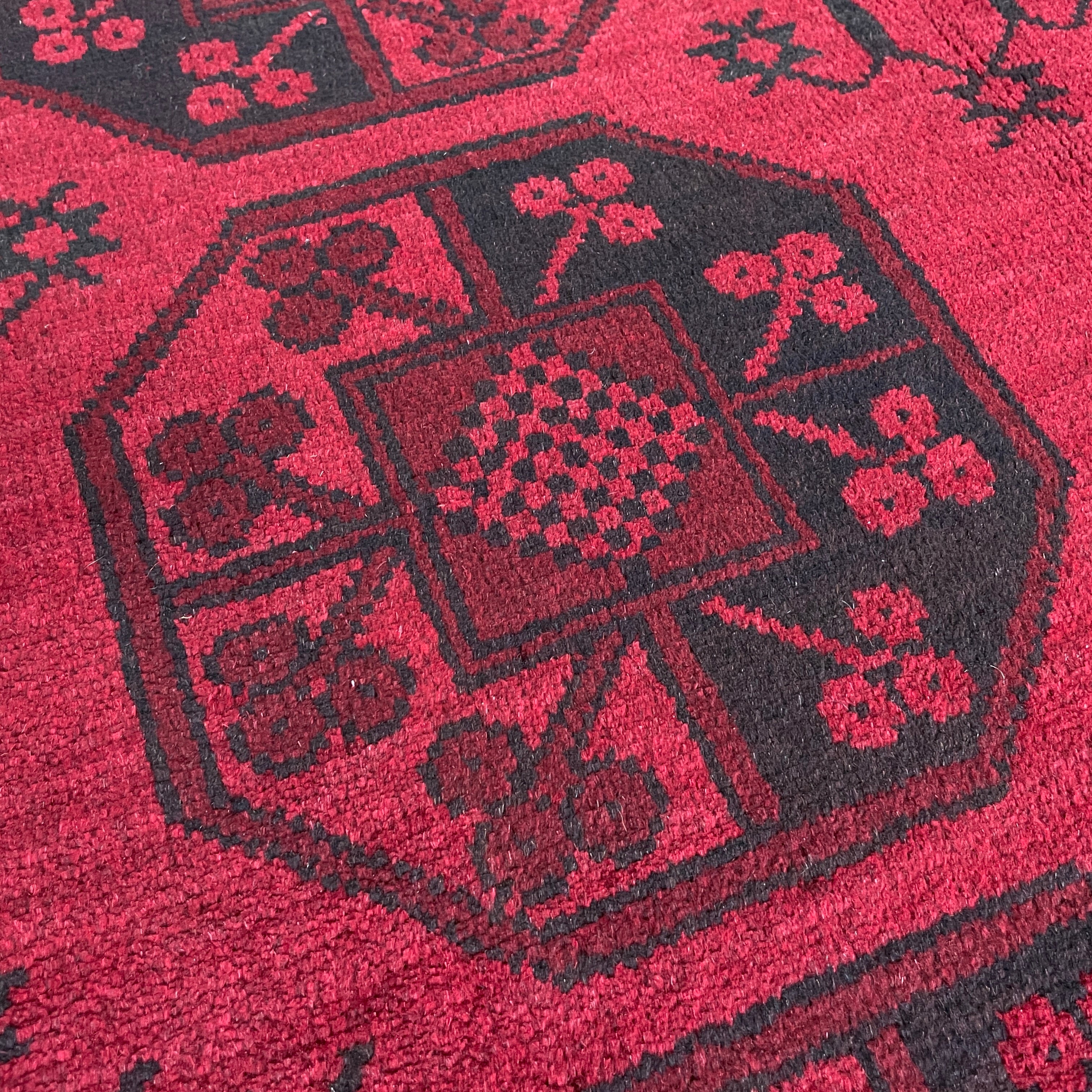 Afghan Aqcha Rug 'Elephant Feet'
