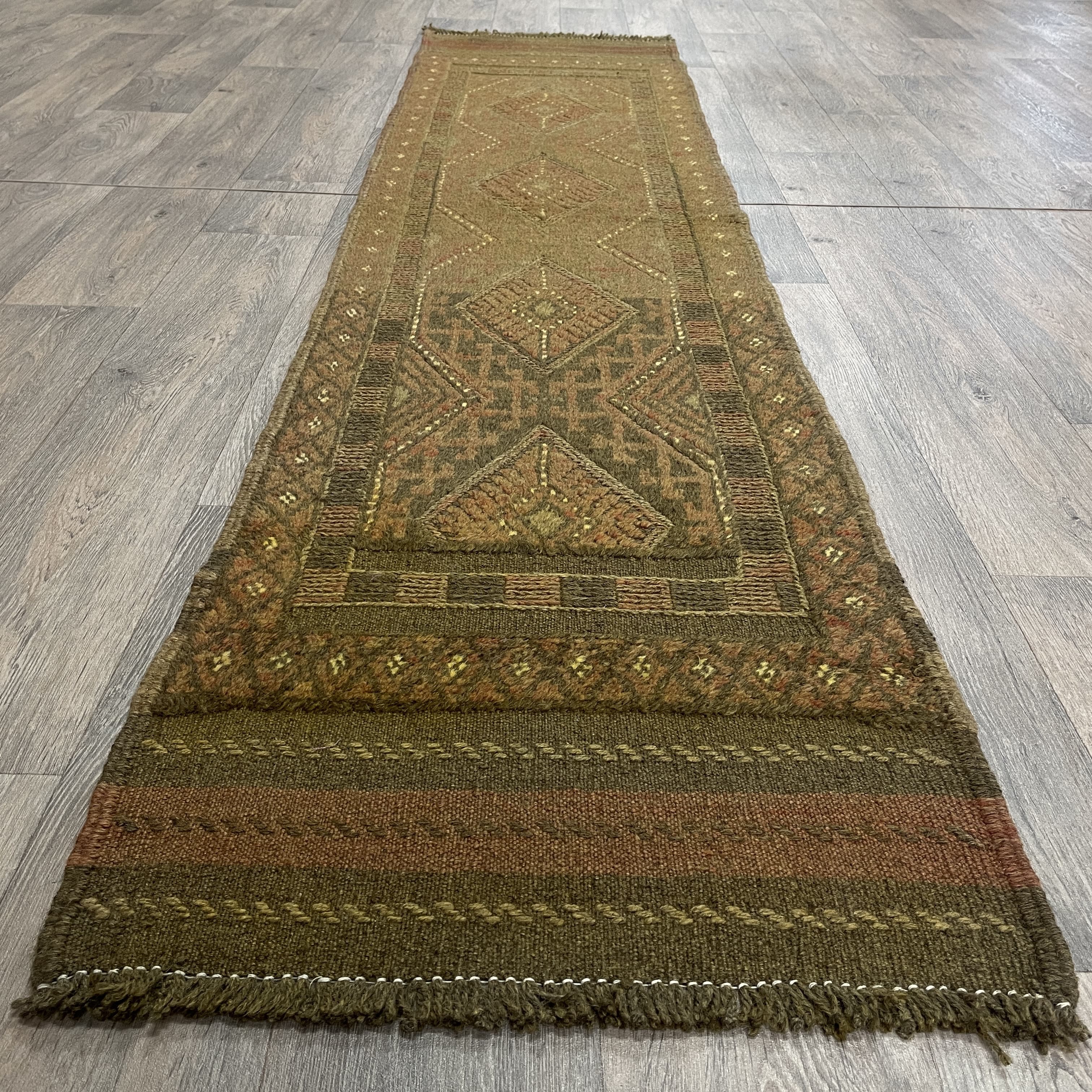 252 x 57 cm | Afghan Mushwani Runner - Khorasan Rugs