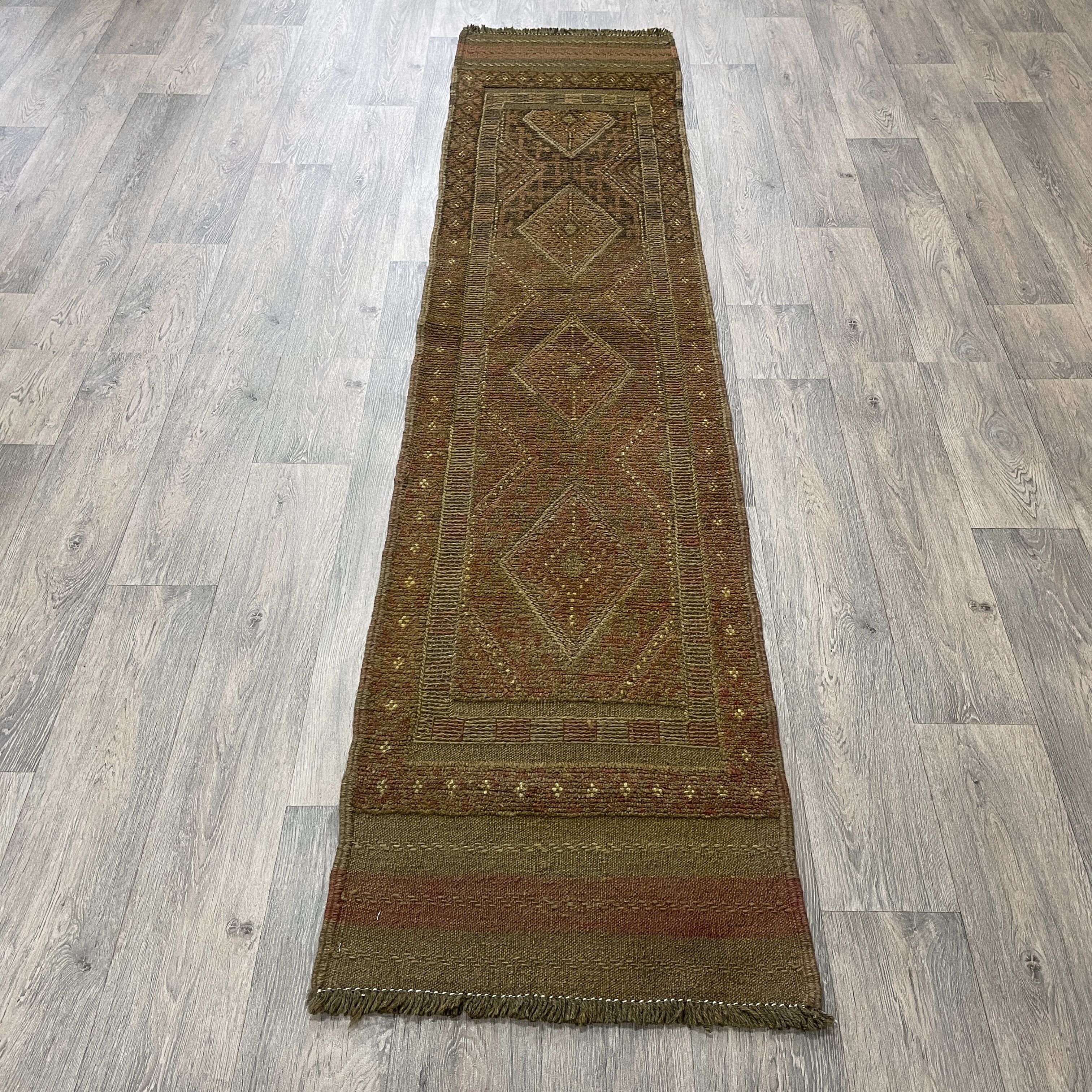 252 x 57 cm | Afghan Mushwani Runner - Khorasan Rugs