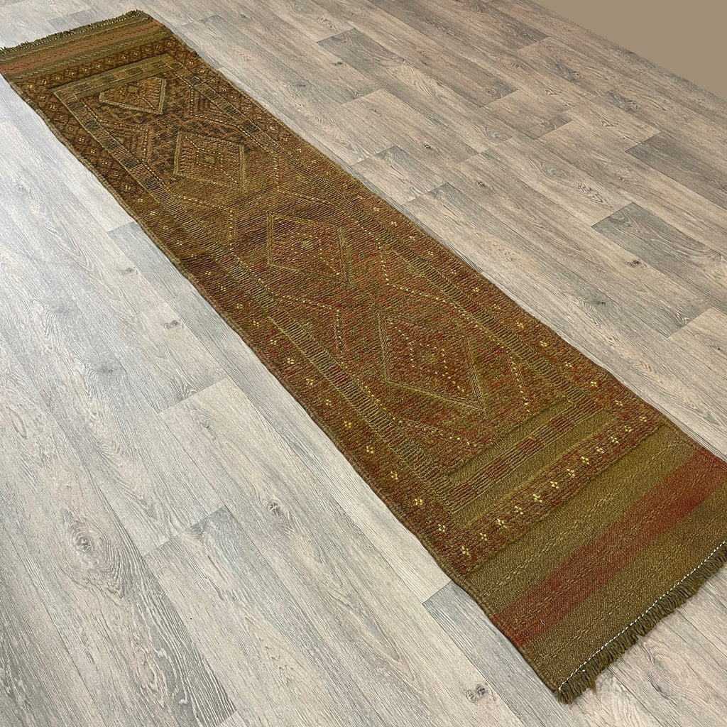252 x 57 cm | Afghan Mushwani Runner - Khorasan Rugs