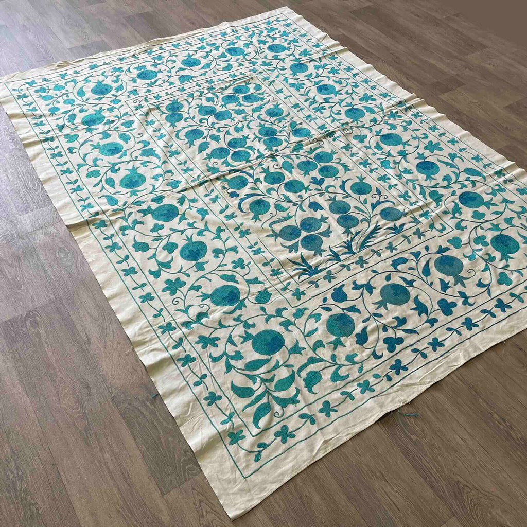 Uzbek Suzani Bed Throw
