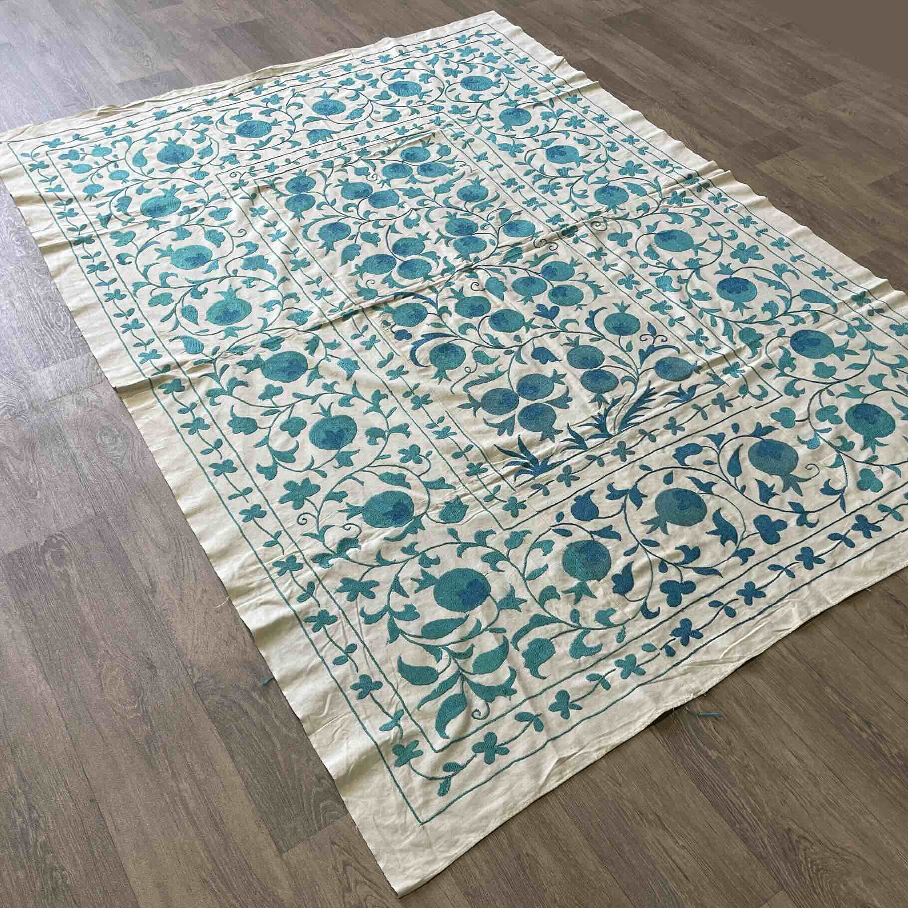 Uzbek Suzani Bed Throw