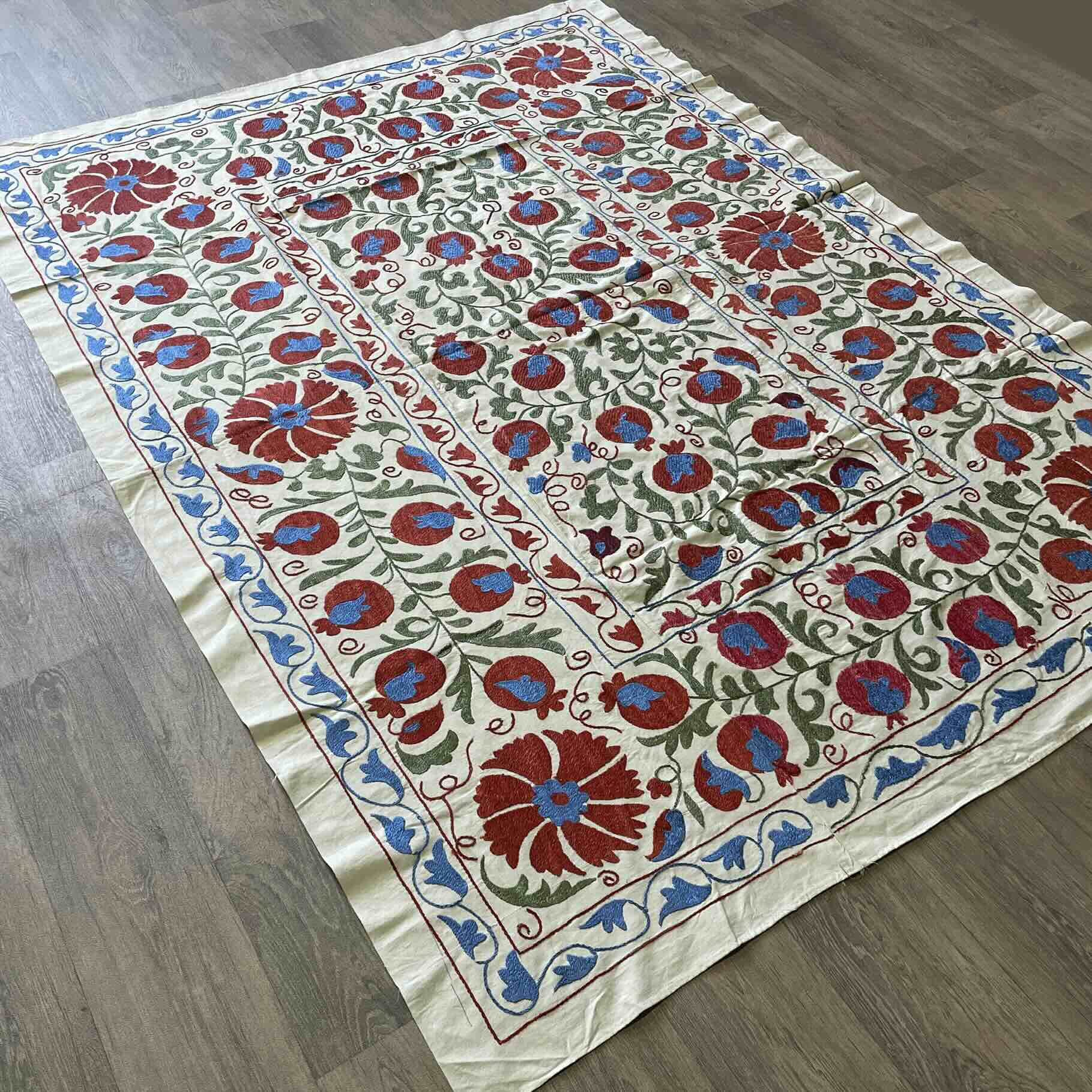 Uzbek Suzani Bed Throw