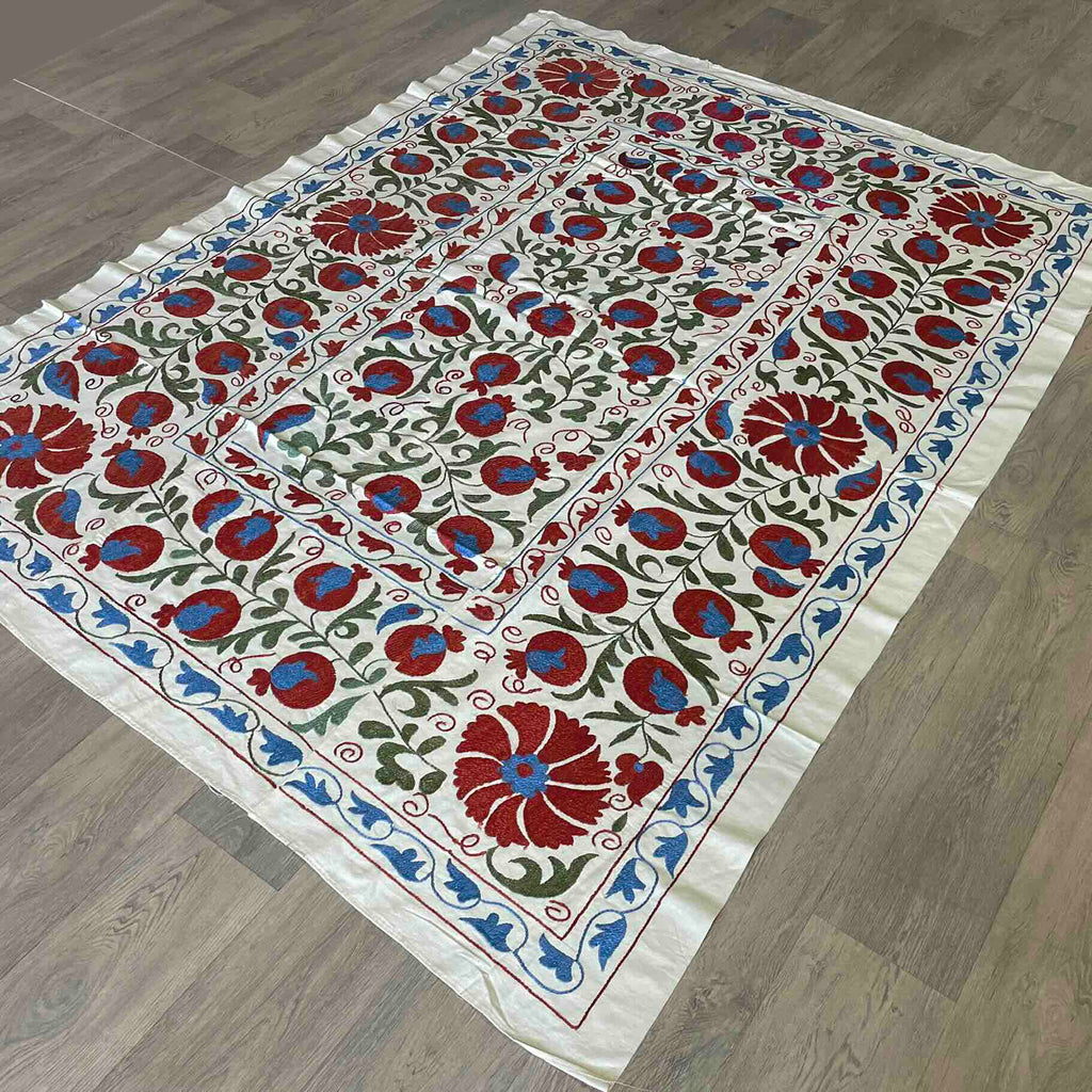 Uzbek Suzani Bed Throw