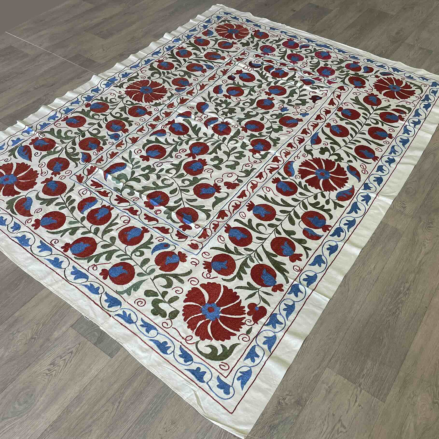 Uzbek Suzani Bed Throw