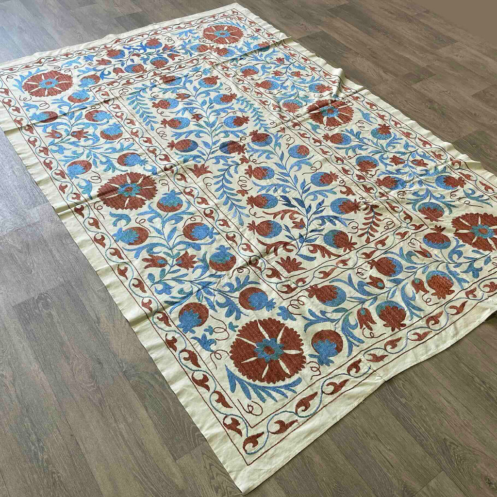 Uzbek Suzani Bed Throw