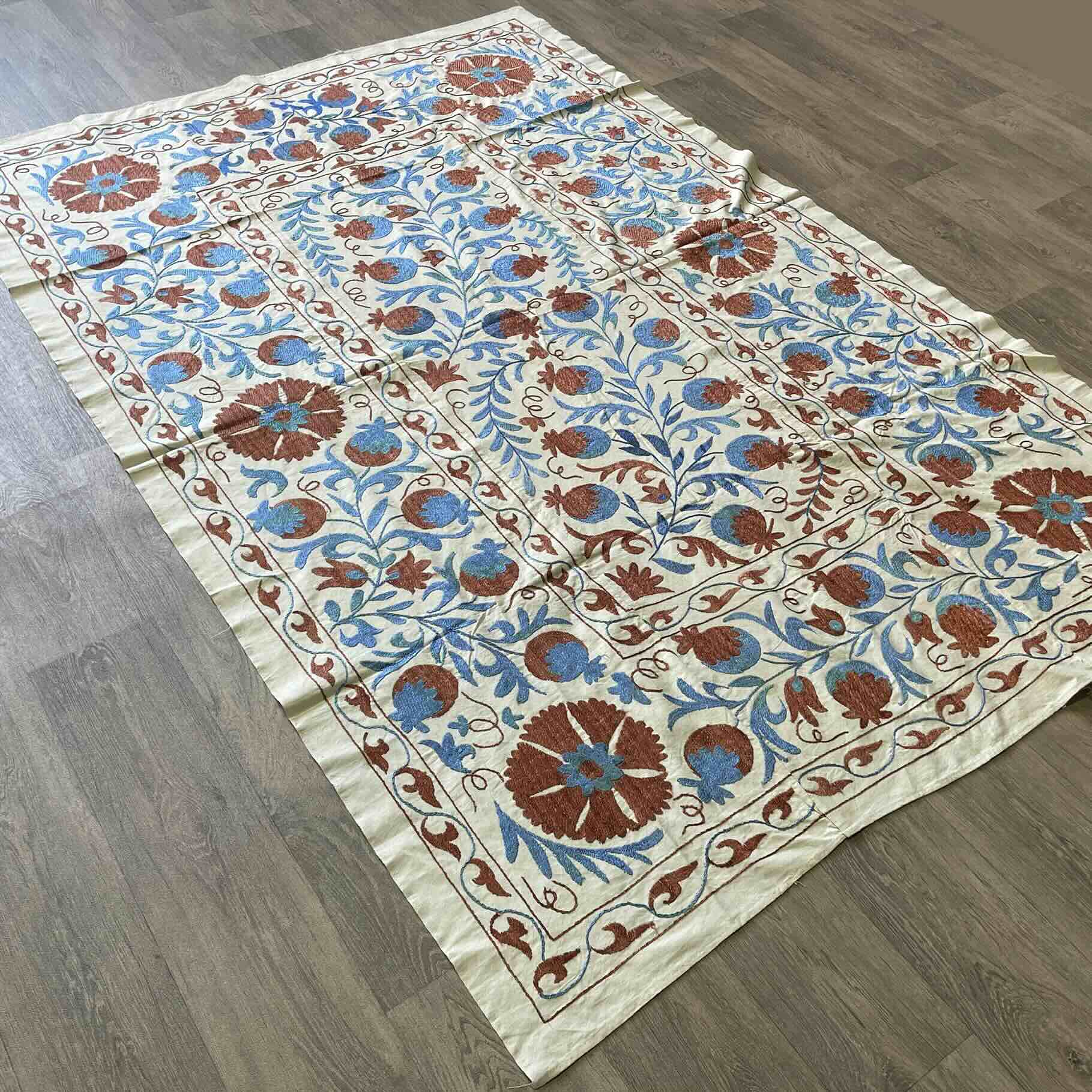 Uzbek Suzani Bed Throw