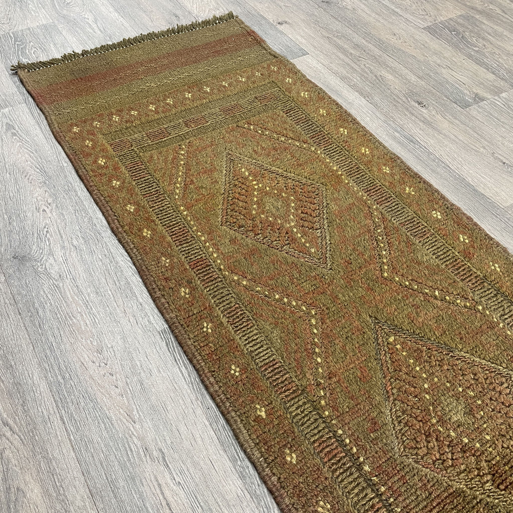 252 x 57 cm | Afghan Mushwani Runner - Khorasan Rugs