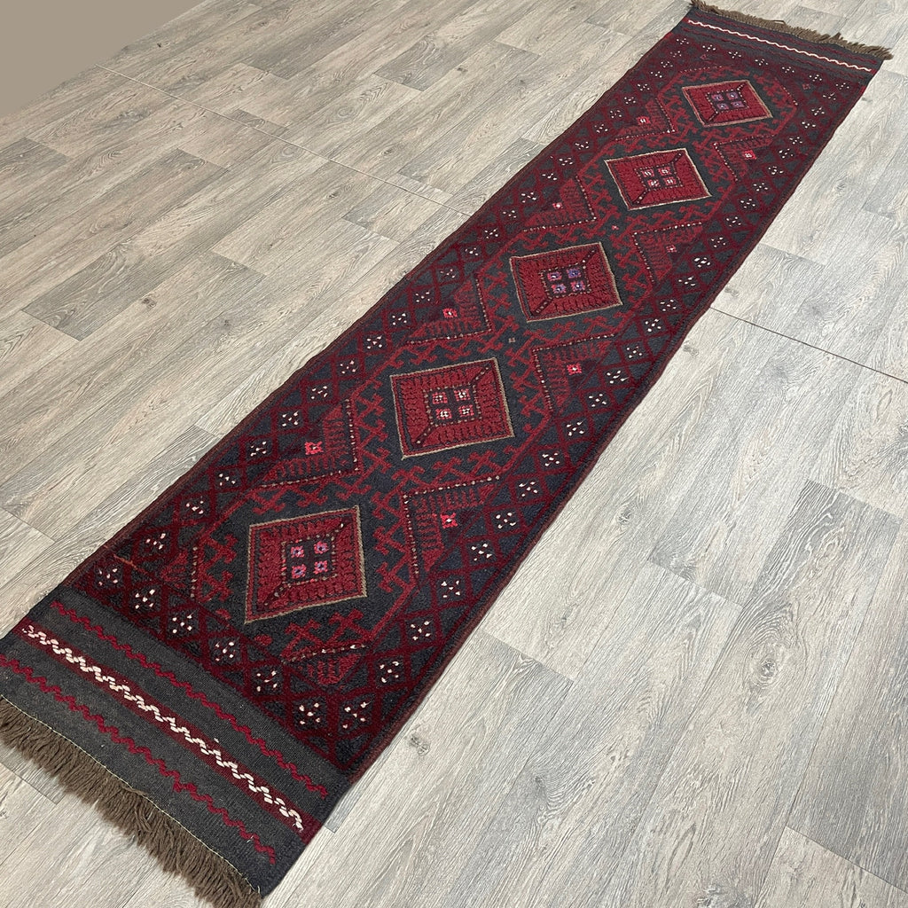 282 x 59 cm | Afghan Mushwani Runner - Khorasan Rugs
