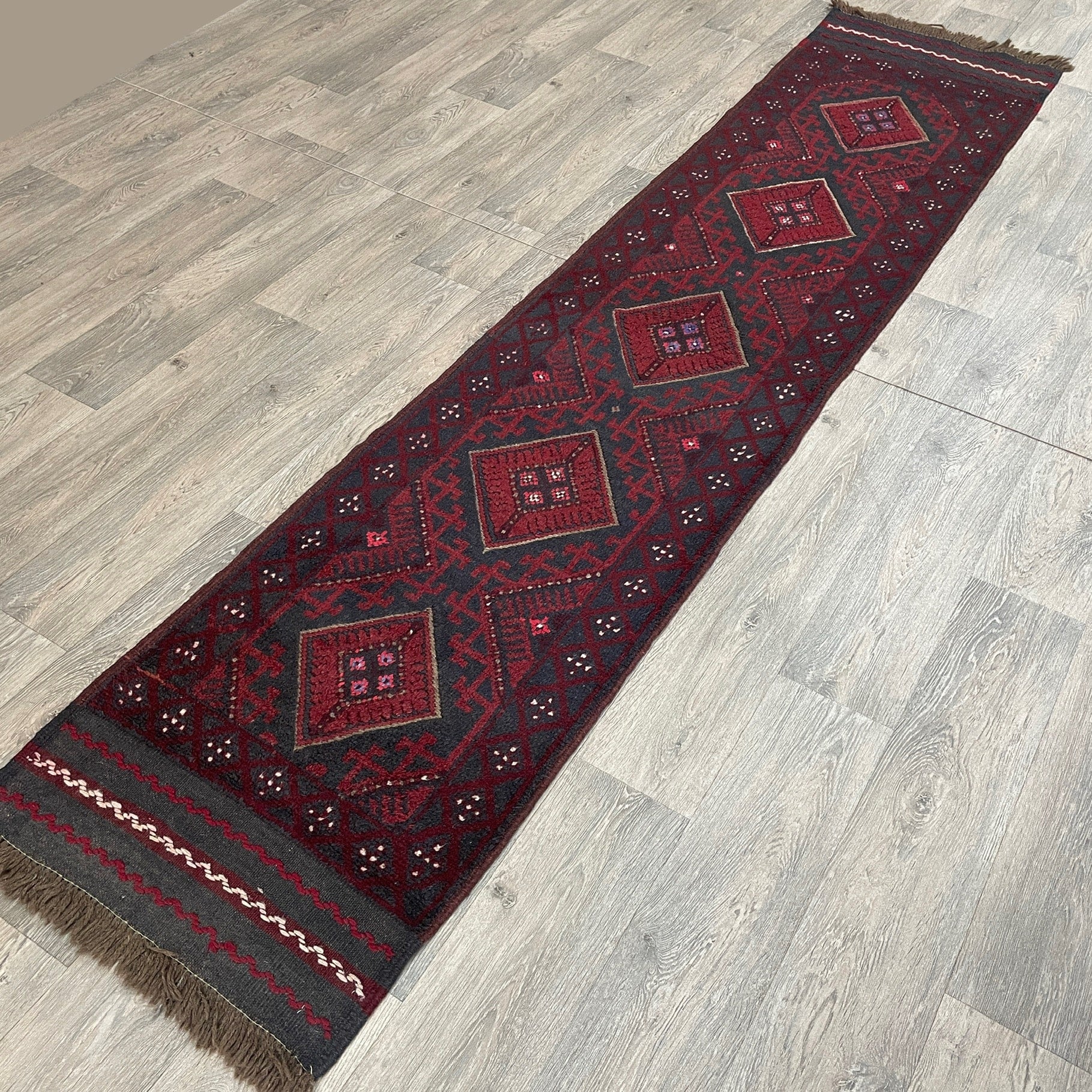 282 x 59 cm | Afghan Mushwani Runner - Khorasan Rugs